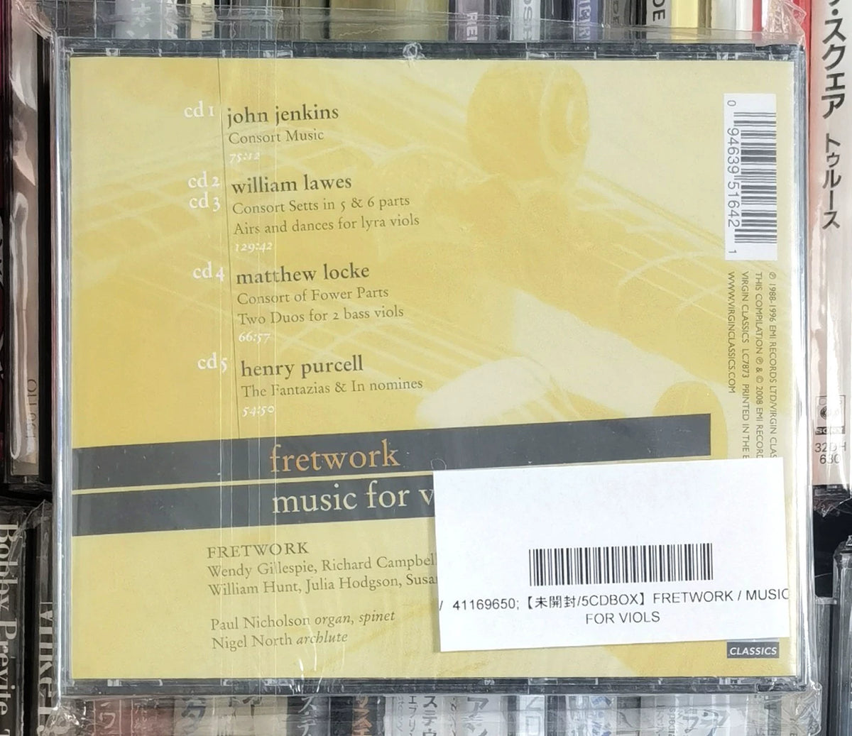 Fretwork – Music for Viols – Virgin Classics 5CD (Sealed)