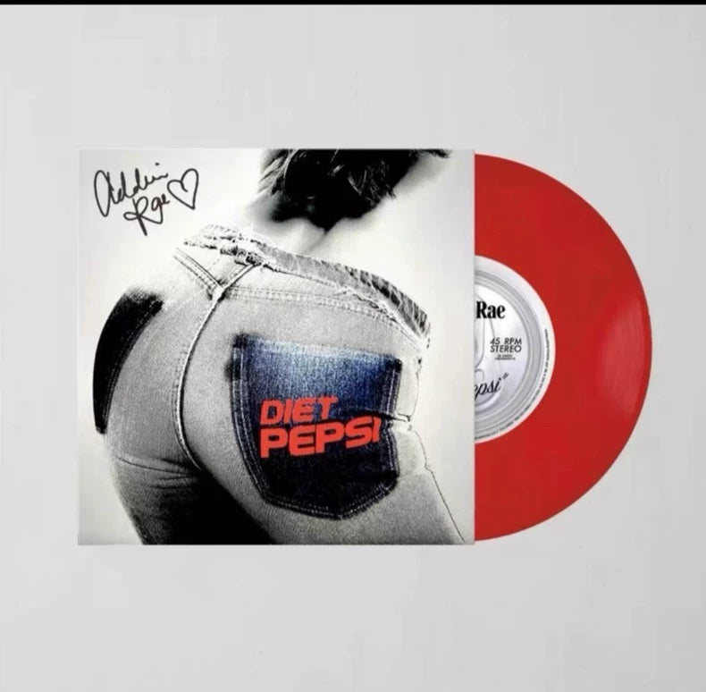 Addison Rae – Diet Pepsi – Signed Red 7-Inch Vinyl