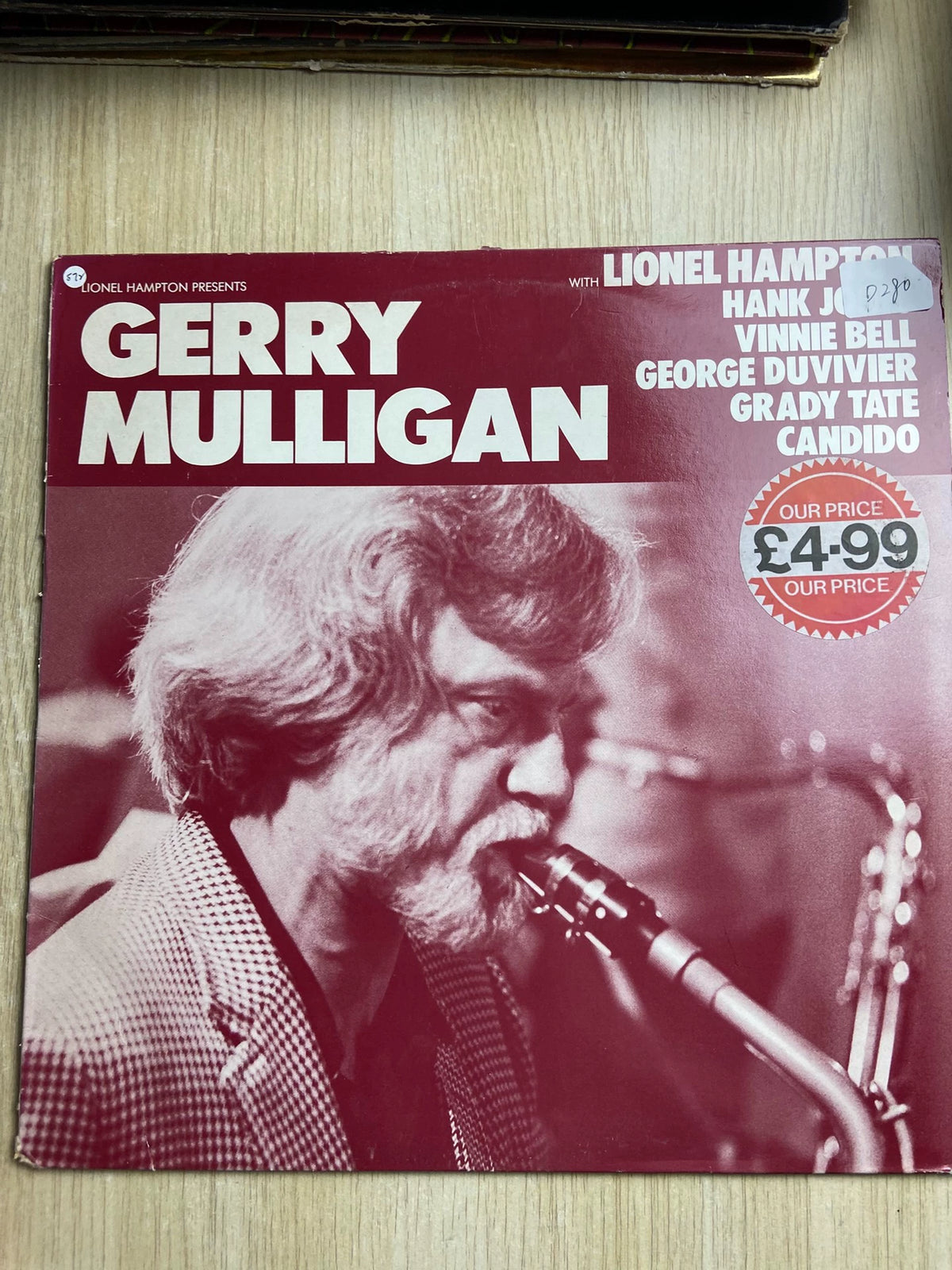 Lionel Hampton Presents Gerry Mulligan – UK LP – actual item photograph 1
