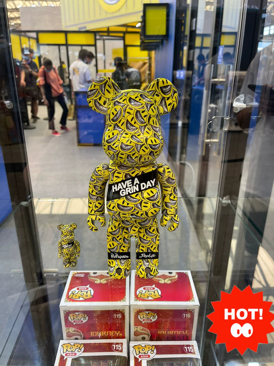 BE@RBRICK × Ron English × MINDstyle Grin 400% and 100% Set — original seller image