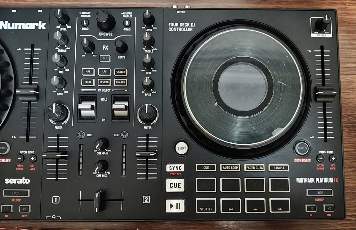 Numark Mixtrack Platinum FX – DJ Controller with Carry Bag – actual item photograph 3