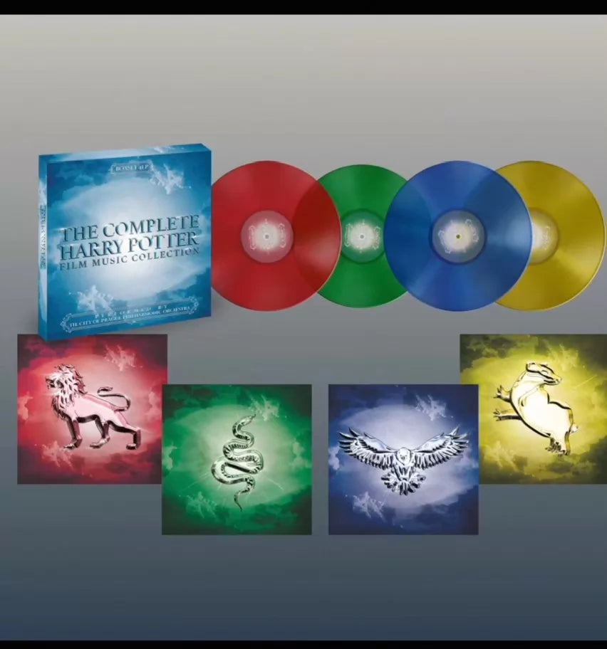 Harry Potter – Complete Film Soundtrack Color Vinyl 5LP Set — front view