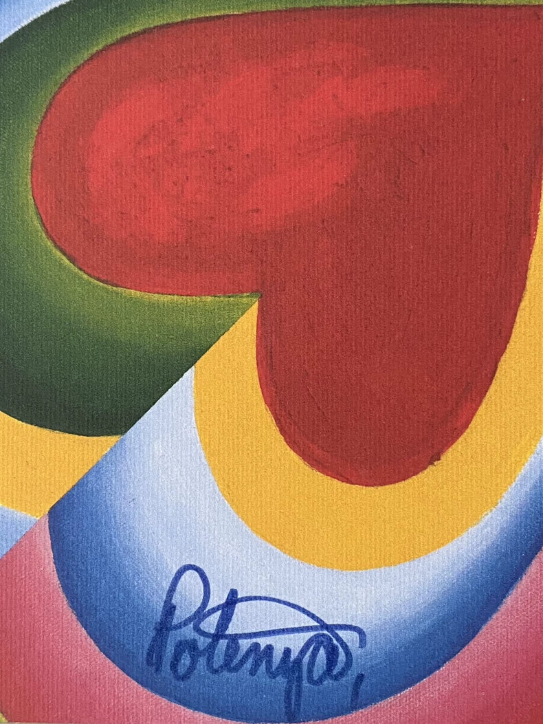Polinya Signed Heart Art Print – Choice of Two