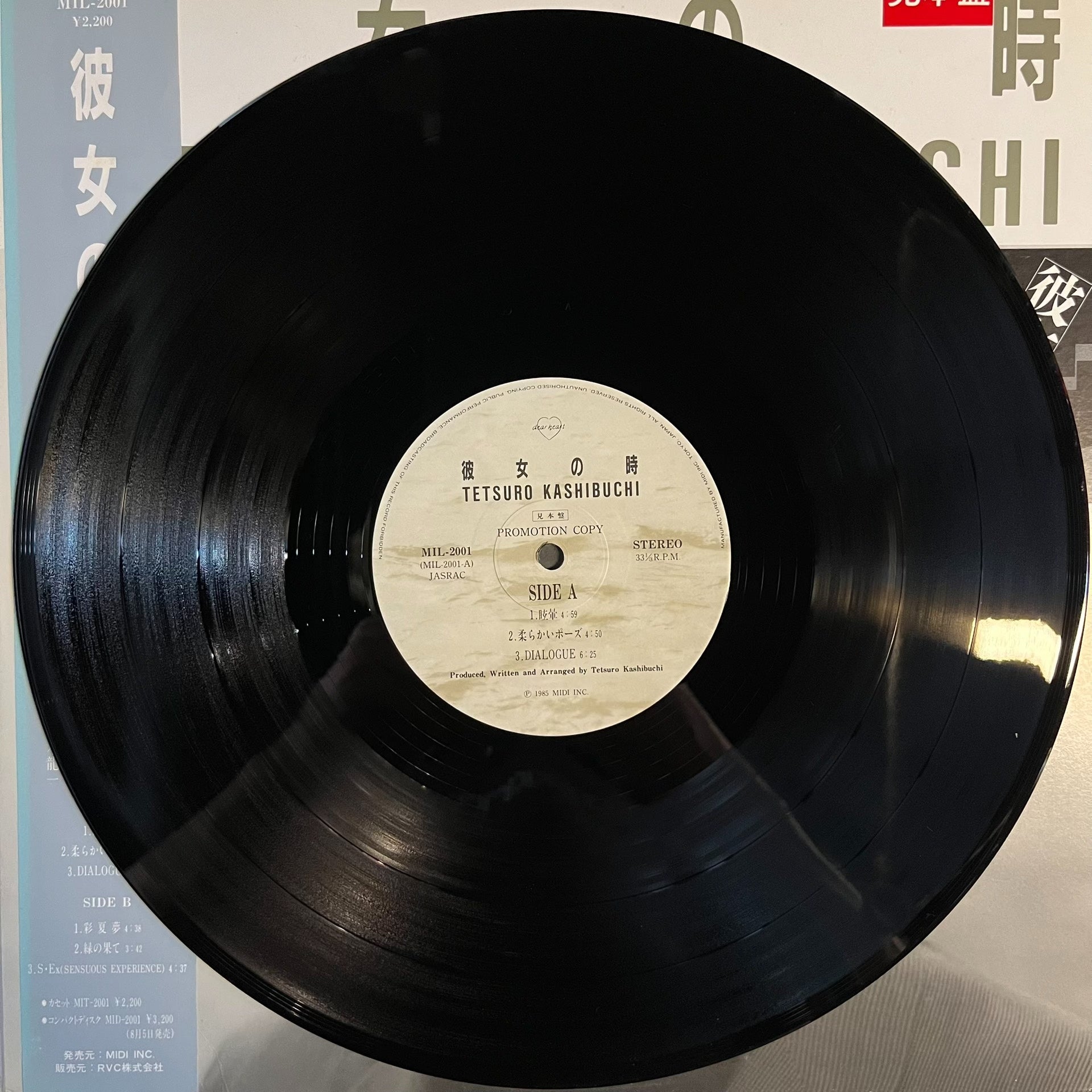 Tetsuro Kashibuchi – Kanojo no Toki 1985 Japanese First Press Vinyl