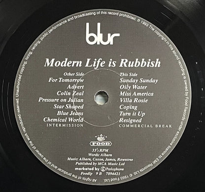 Blur – Modern Life Is Rubbish 1993 UK First-Press Vinyl LP — product detail 3