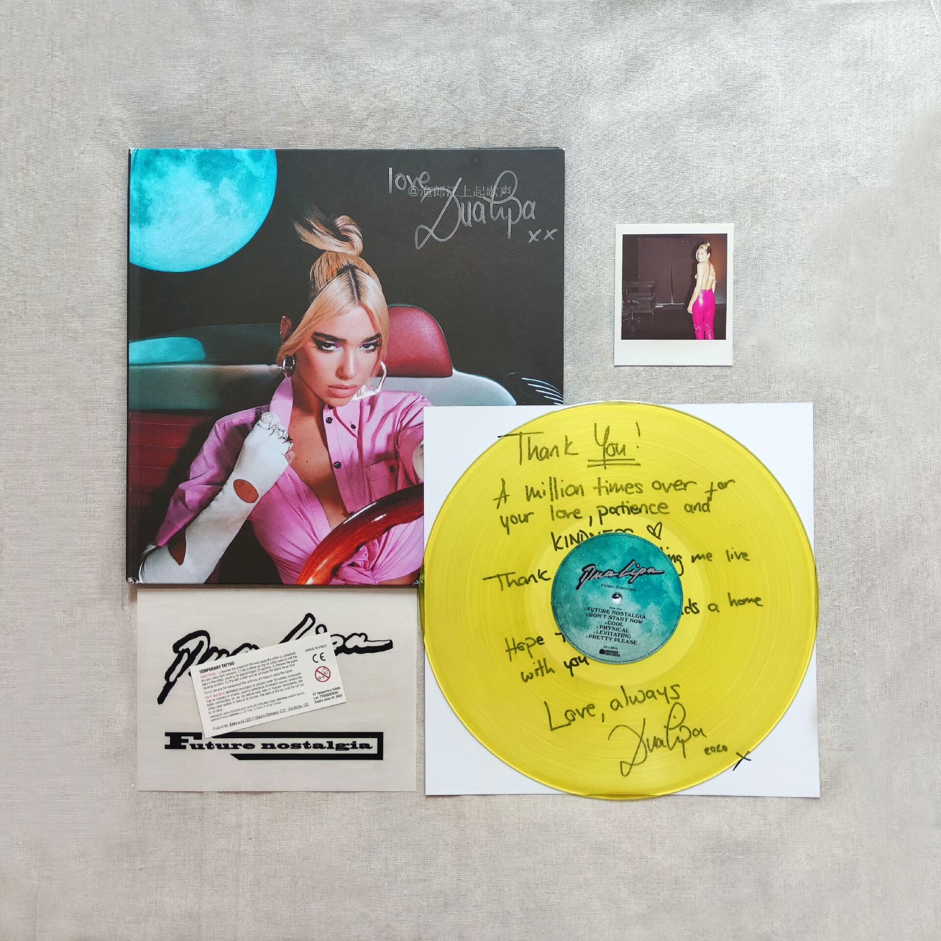 Dua Lipa – Future Nostalgia Signed Yellow Vinyl