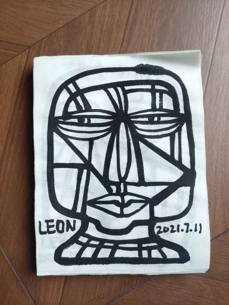 Leon Hand-Drawn Xuan Paper Original – Choice of 9 Designs – Design 3