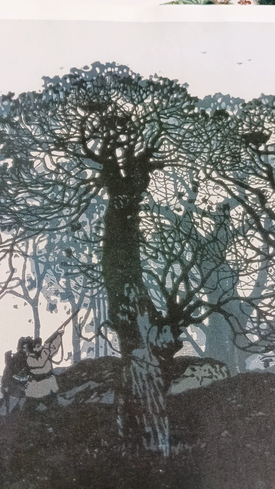 Wu Huan – Hunt – Color Woodcut — product detail 2