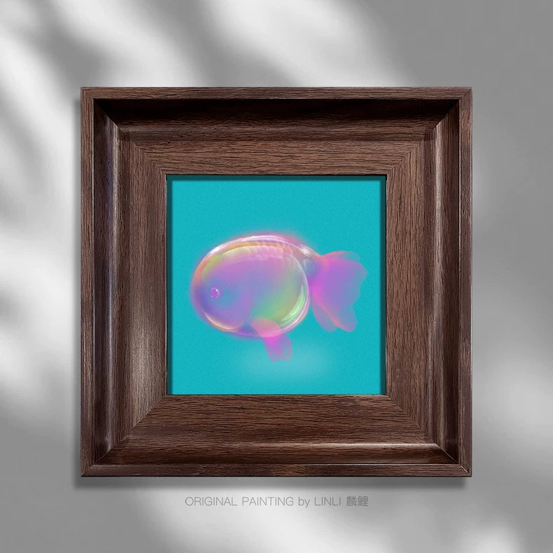 LINLI 梦幻泡影 / Fleeting Dream — Framed Goldfish Giclée