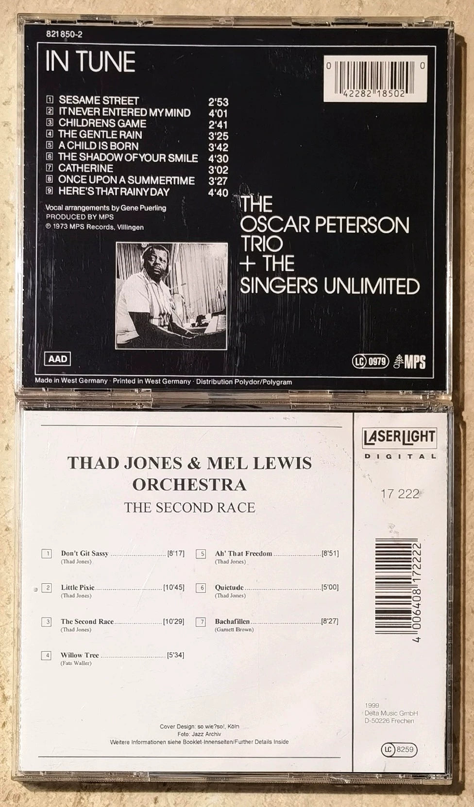 Oscar Peterson / Thad Jones & Mel Lewis – In Tune + The Second Race – 2CD Bundle
