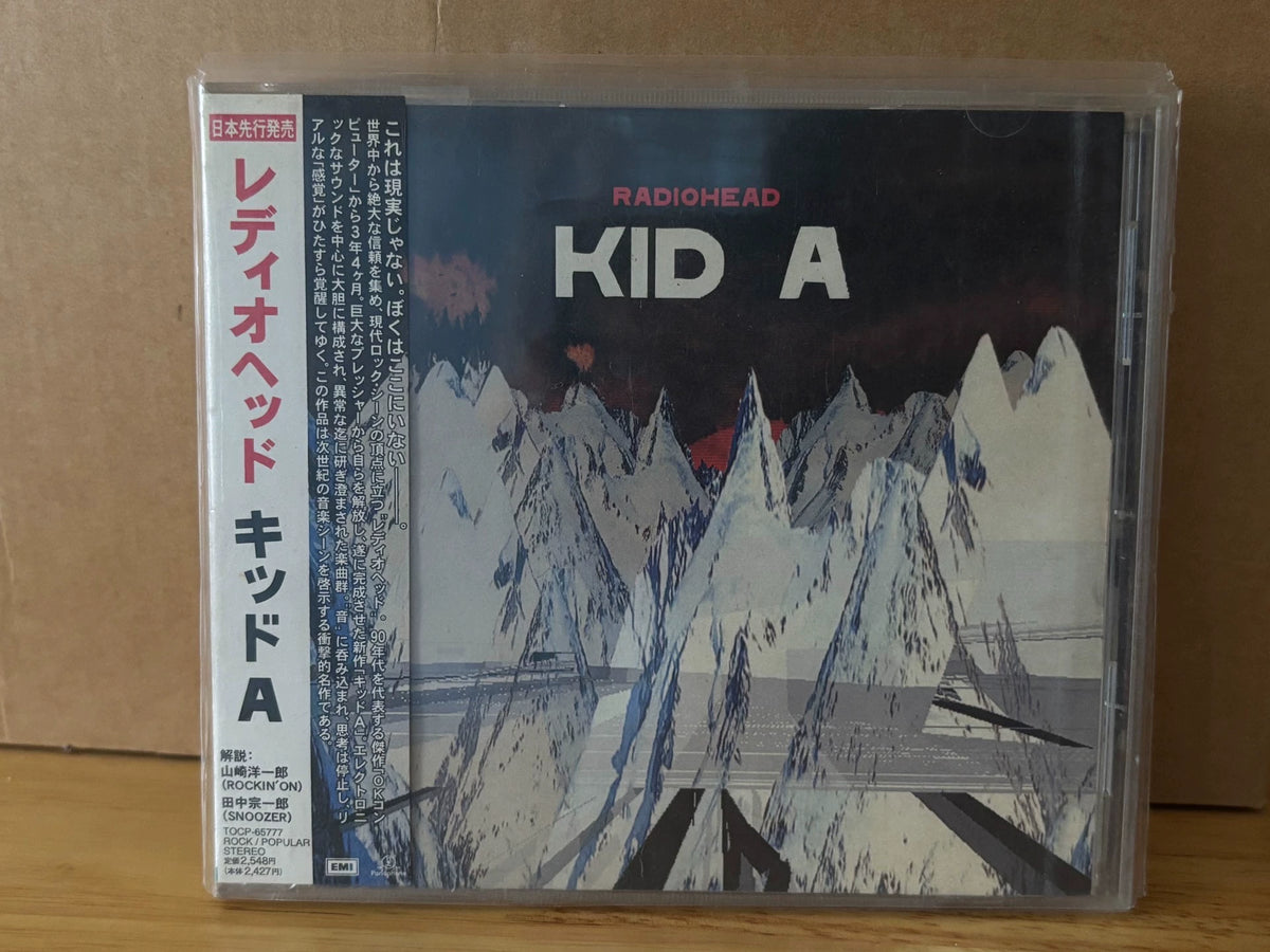 Radiohead – Kid A, Japan 2000 CD with OBI – actual item photograph
