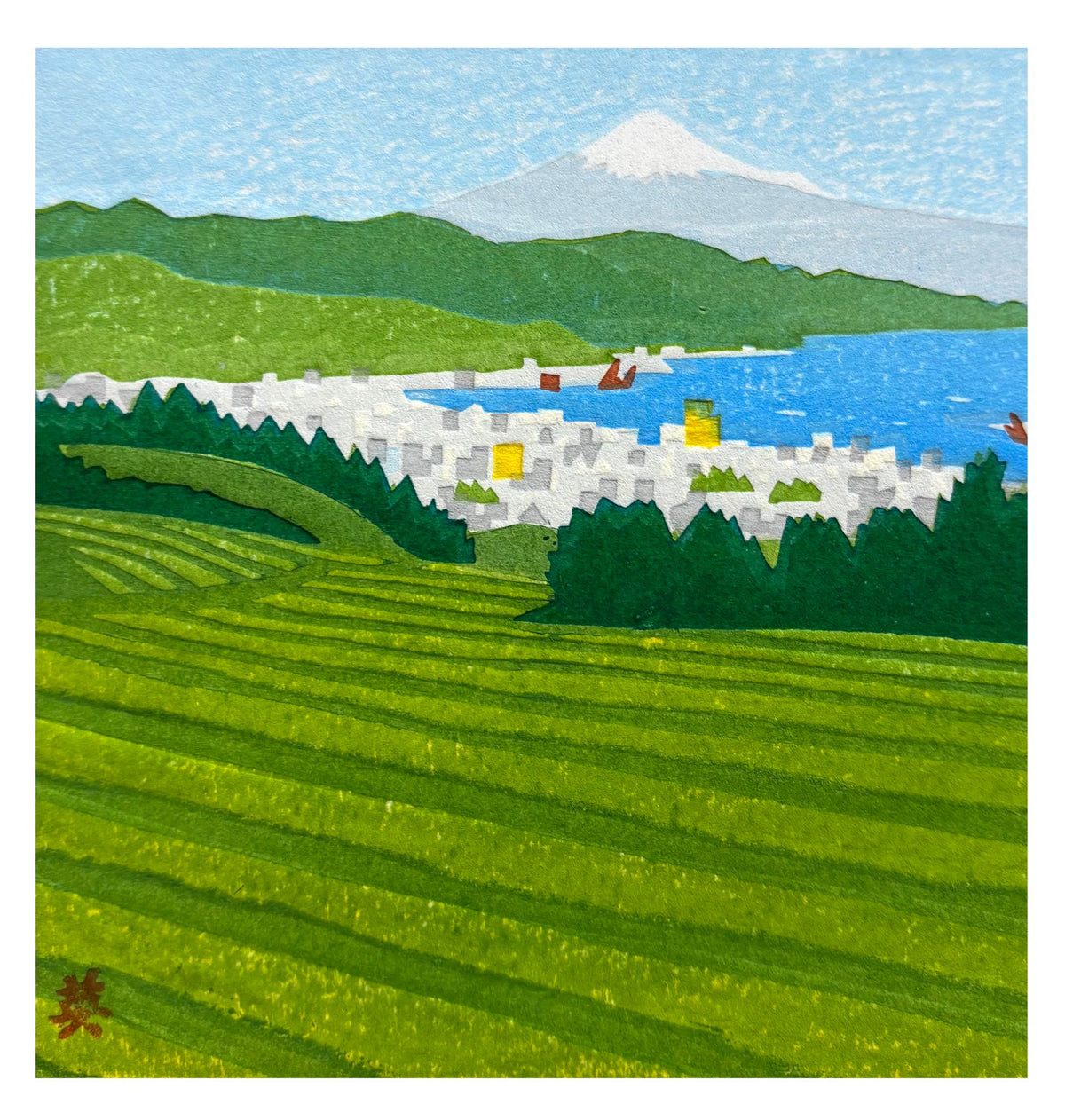 Eiji Ino – Mount Fuji from Nihondaira – Print — product detail 5