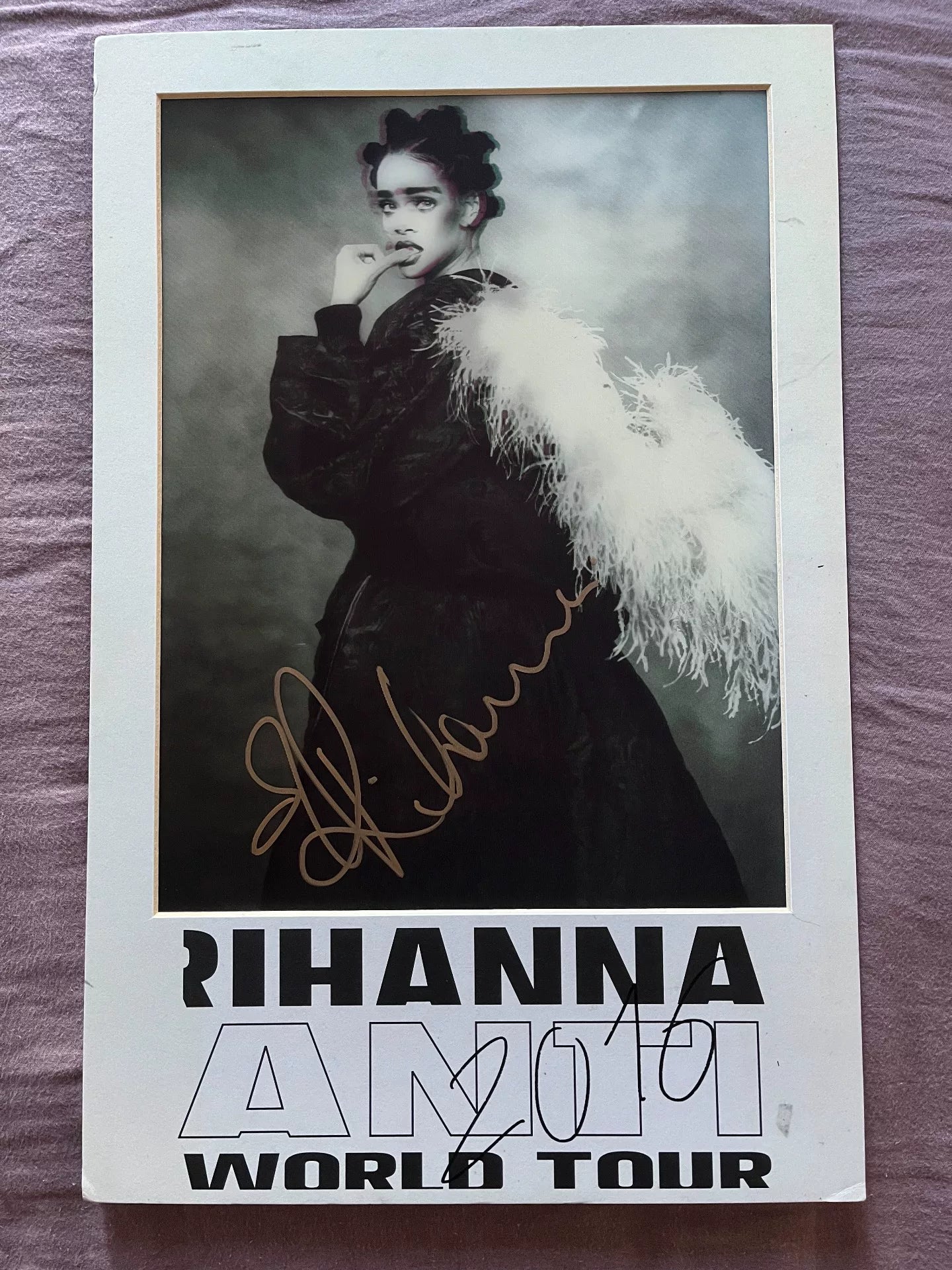 Rihanna – Anti World Tour 2016 Signed Holographic Poster