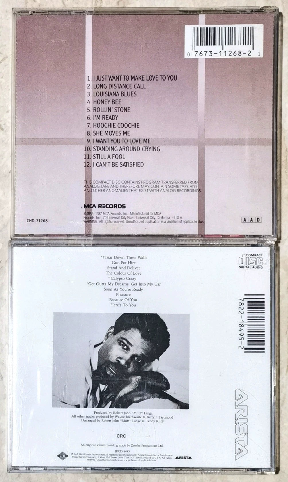 Muddy Waters / Billy Ocean – The Best of Muddy Waters + Tear Down These Walls – US 2CD Bundle