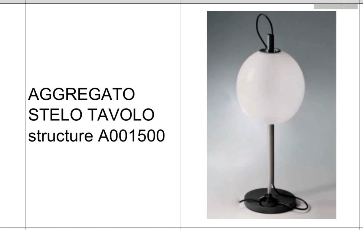 Artemide Aggregato Stelo Tavolo Table Lamp — original seller image 5