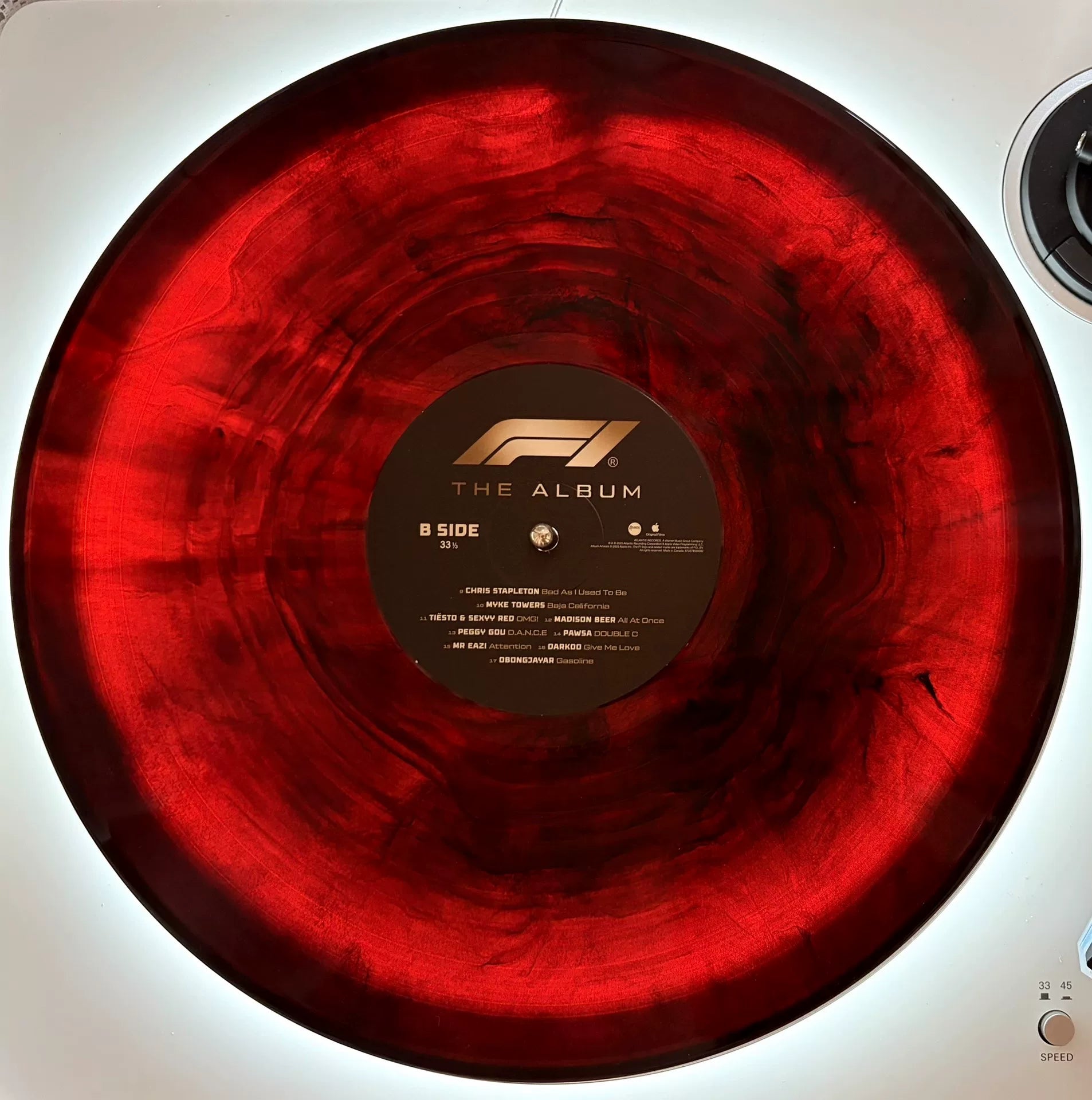 F1 The Album – Official Exclusive Midnight Red Marble Vinyl