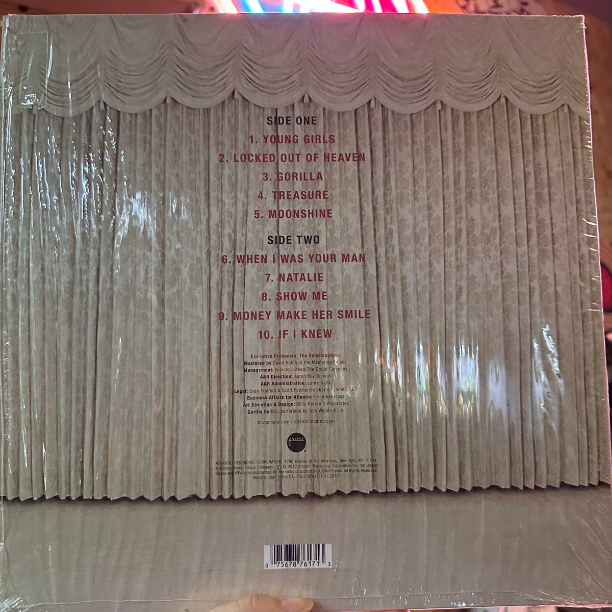 Bruno Mars – Unorthodox Jukebox; actual item detail