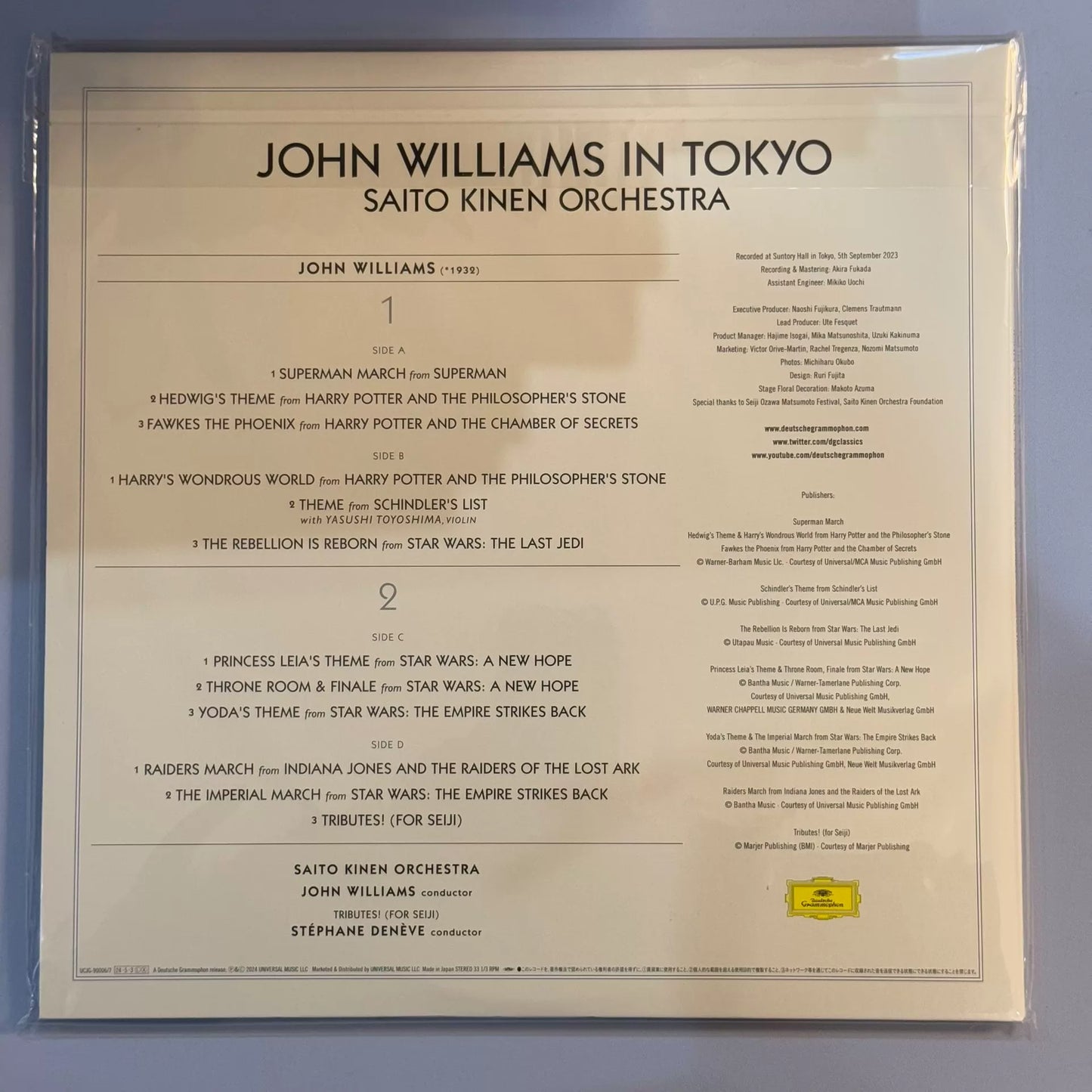 John Williams – John Williams in Tokyo – Japan 180g Vinyl (2LP)