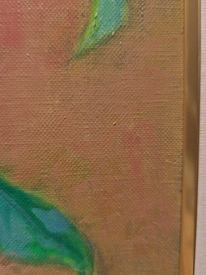 Sunflowers – Framed Oil Painting, Signed S. Shigemi