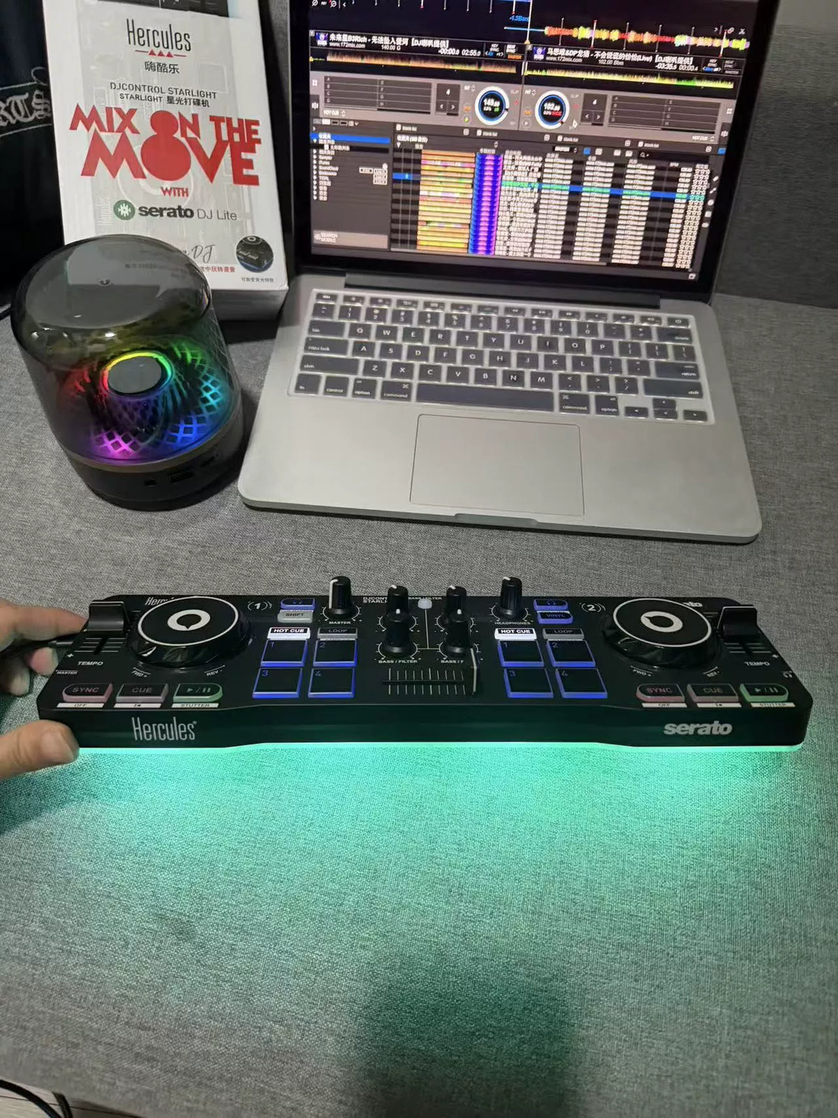 Hercules DJControl Starlight – Compact DJ Controller with Box