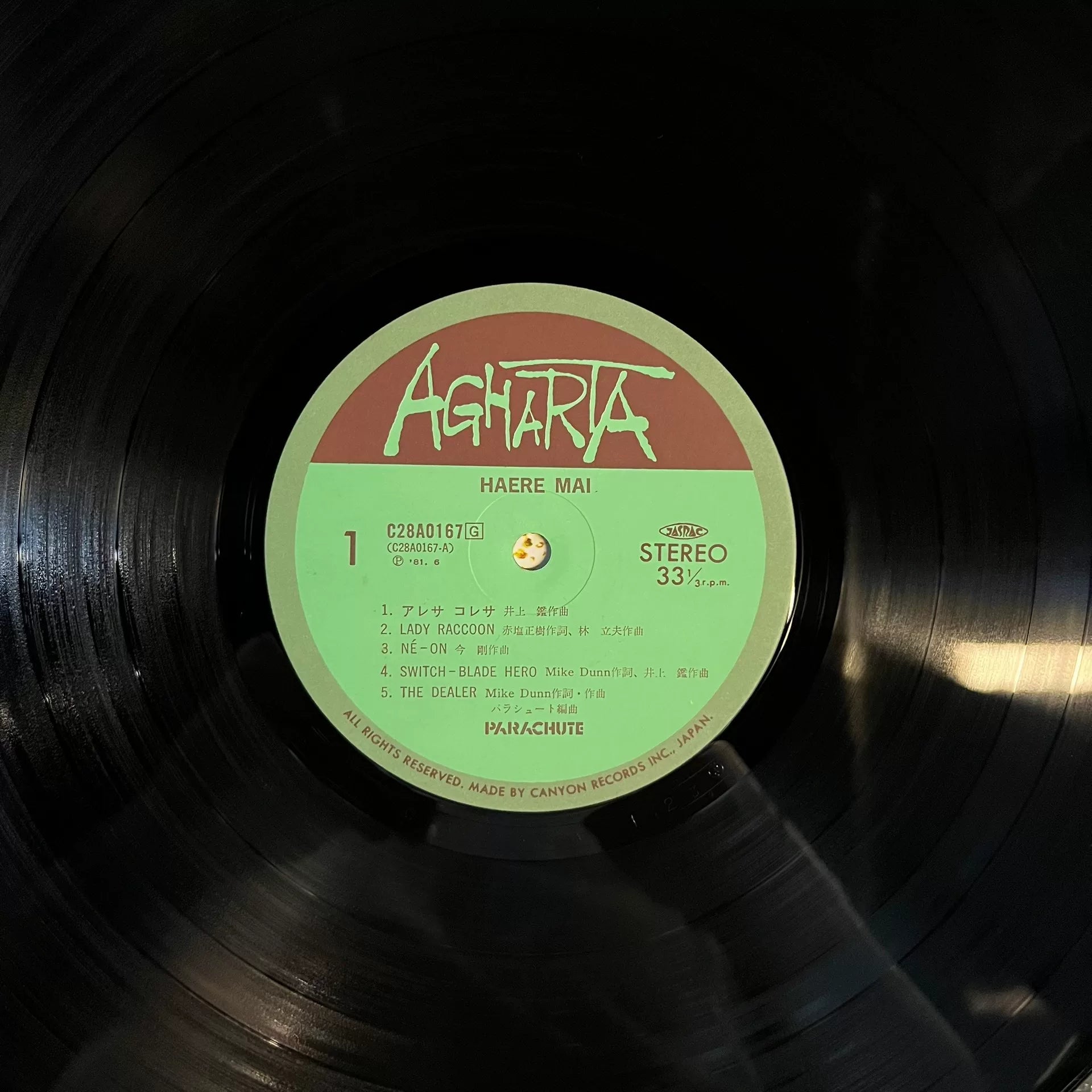 Parachute – Haere Mai 1981 Japanese First Press Vinyl