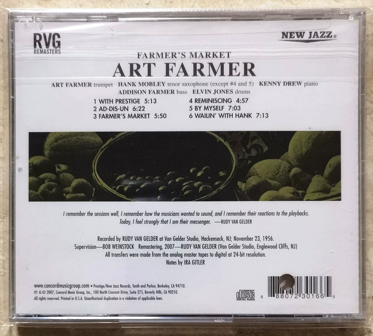 Art Farmer – Farmer's Market – US RVG Remasters CD (Sealed)
