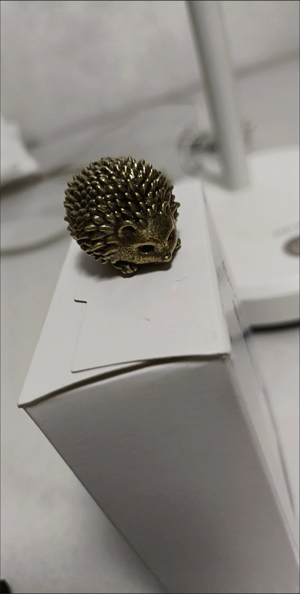 Miniature Brass Hedgehog Ornament 3