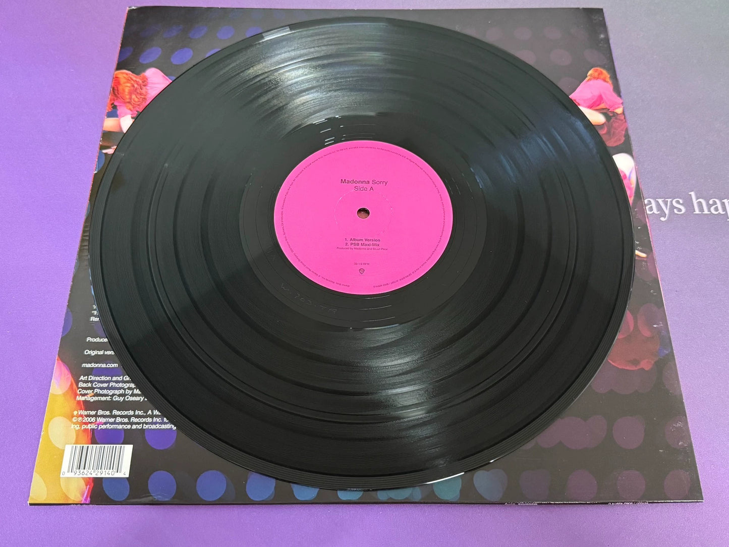 Madonna – Sorry 2006 European First Press 12-Inch Vinyl