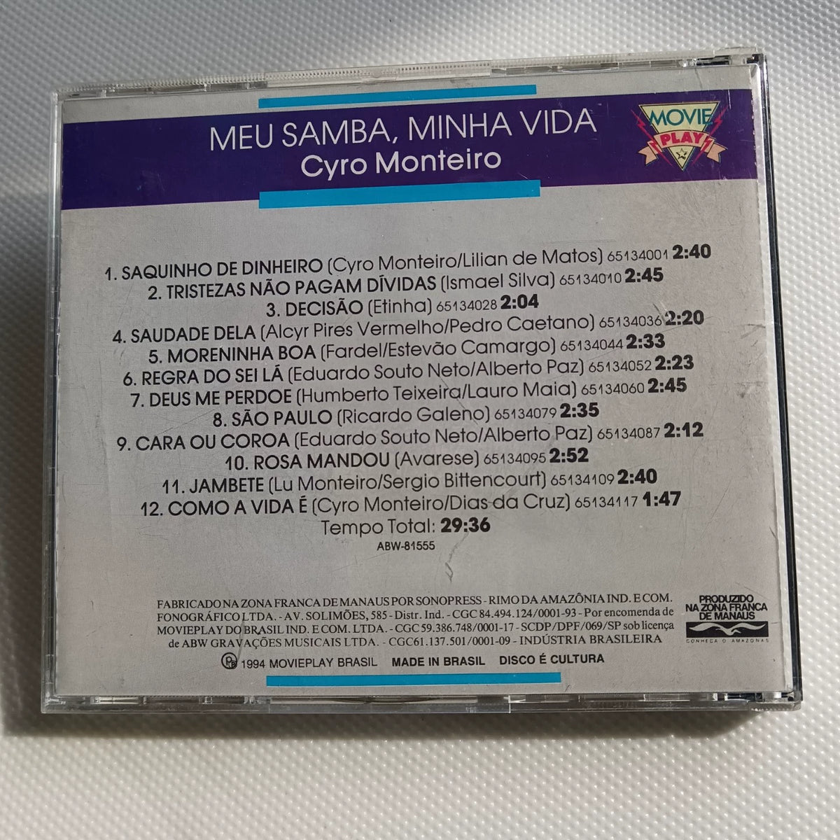 Cyro Monteiro – Meu Samba, Minha Vida (CD) – photo 6
