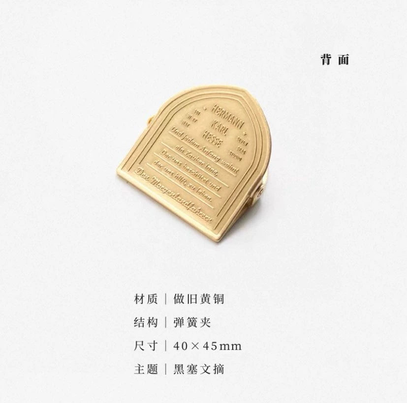 Seven Seas Morgenland Brass Book Clip 2