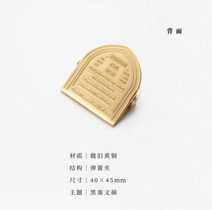 Seven Seas Morgenland Brass Book Clip 2