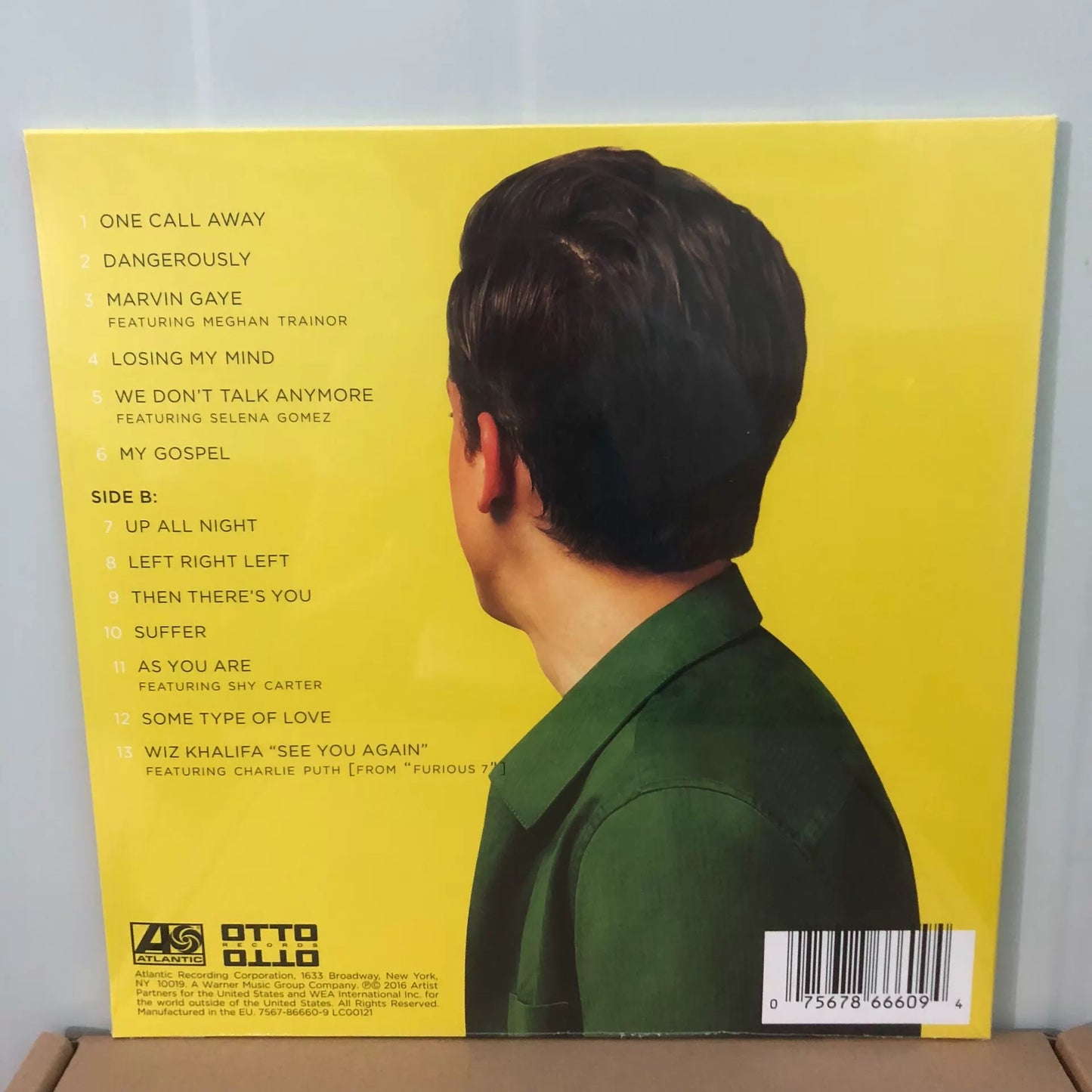 Charlie Puth – Nine Track Mind – Vinyl (LP) — photo 2