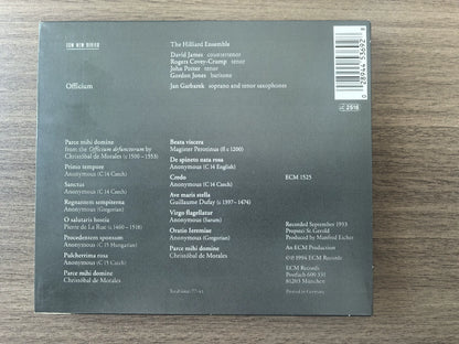 Jan Garbarek & The Hilliard Ensemble – Officium (CD) – photo 3