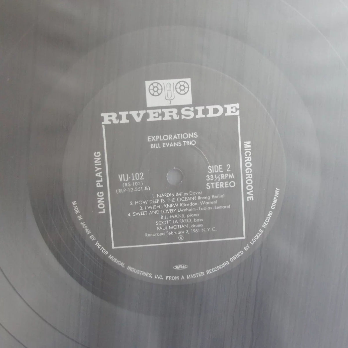Bill Evans – Explorations – 1984 Japanese LP with OBI – actual item photograph 5