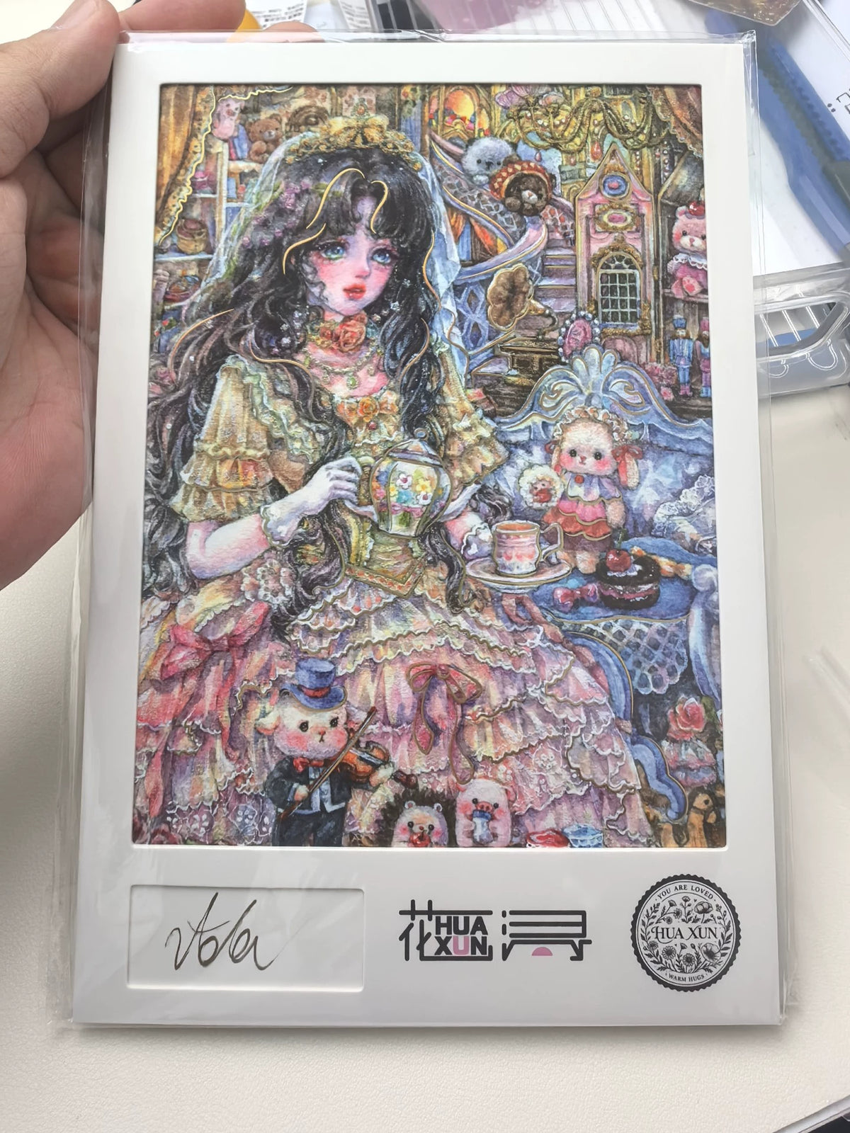 ADA – 花浔 – Illustrated Art Print with Signature – actual item photograph 1