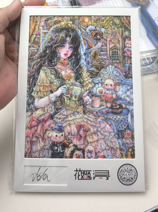 ADA – 花浔 – Illustrated Art Print with Signature – actual item photograph 1