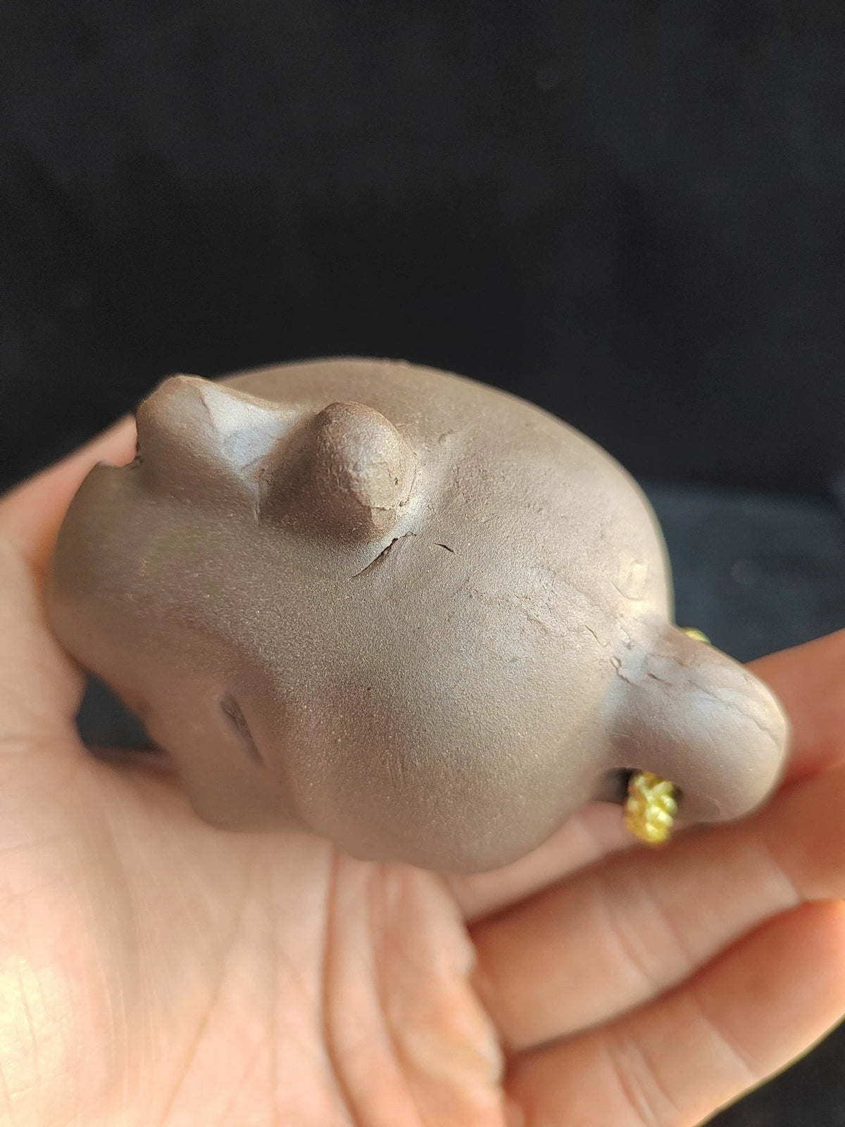 Terracotta Face Bell – Decorative Ceramic Object – photo 4