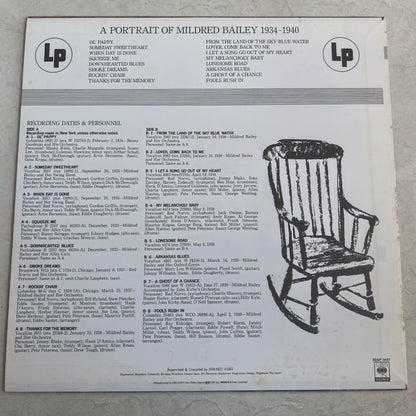 Mildred Bailey – A Portrait of Mildred Bailey 1934–1940 – Japanese Vinyl LP – actual item photograph 2