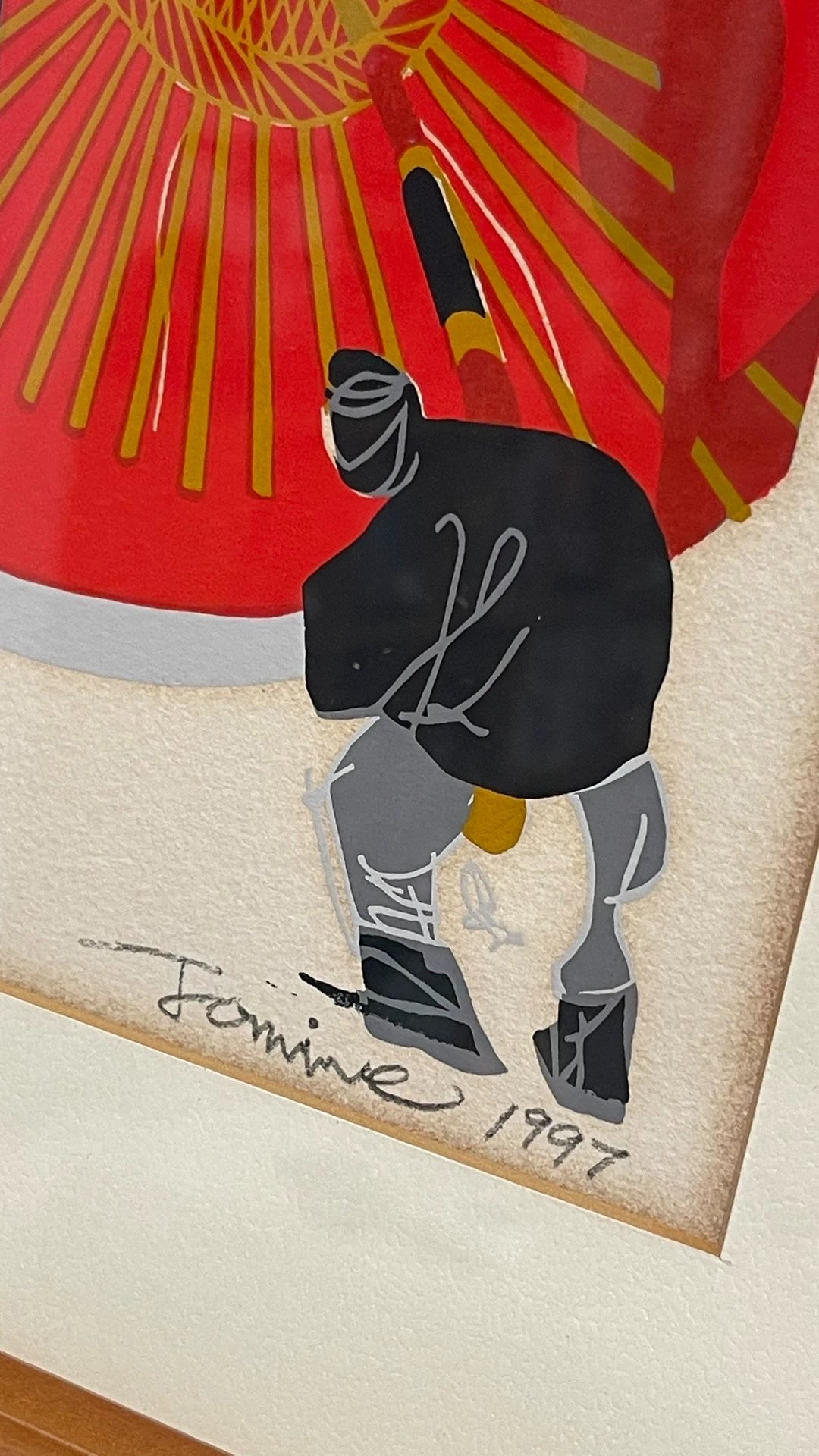 Festival Lantern – Signed Numbered Japanese Print, 1997 – detail 5
