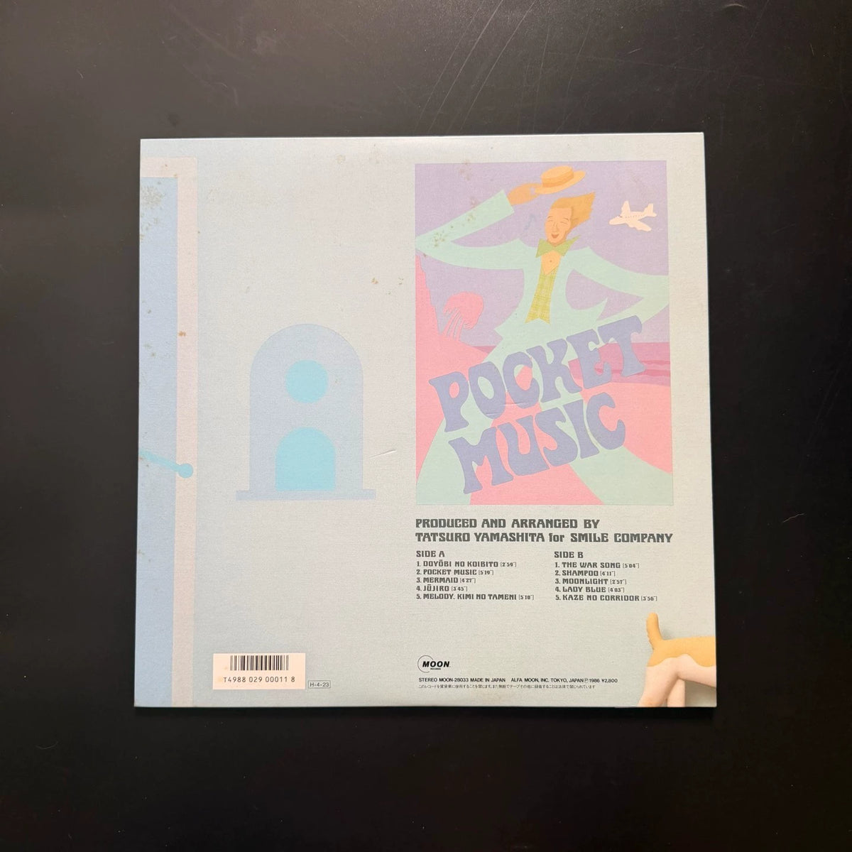 Tatsuro Yamashita – Pocket Music – 1986 Japanese LP with OBI – actual item photograph 2