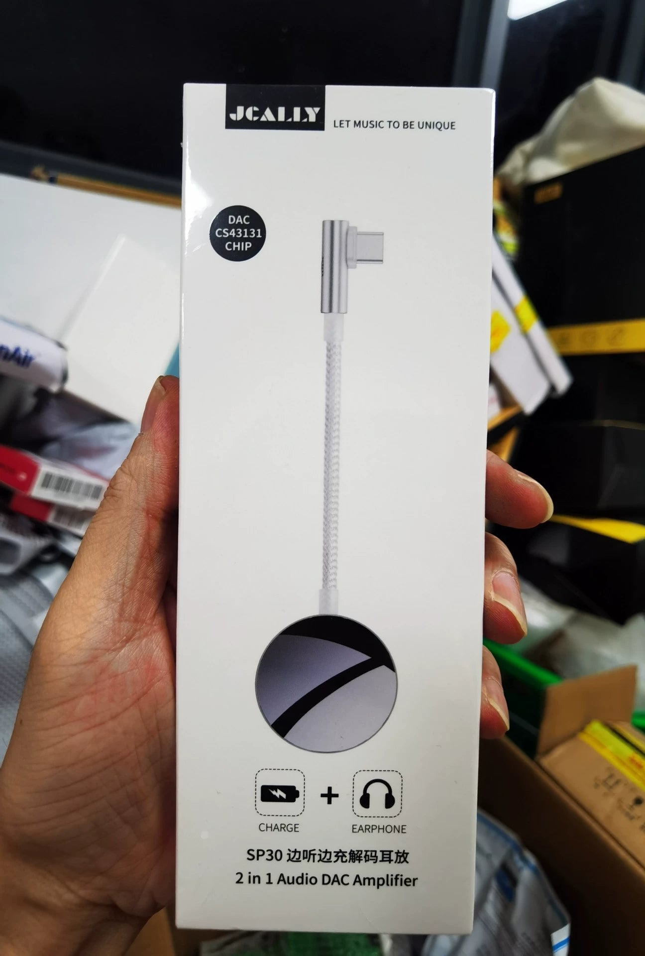JCALLY SP30 USB-C DAC, Headphone Amplifier & Fast-Charge Adapter