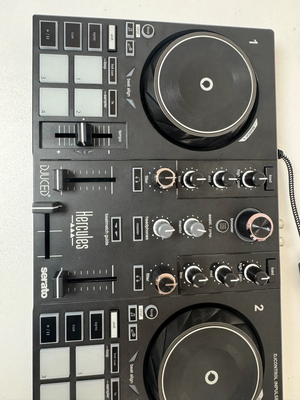Hercules DJControl Inpulse 200 MK2 – Boxed DJ Controller – actual item photograph 4