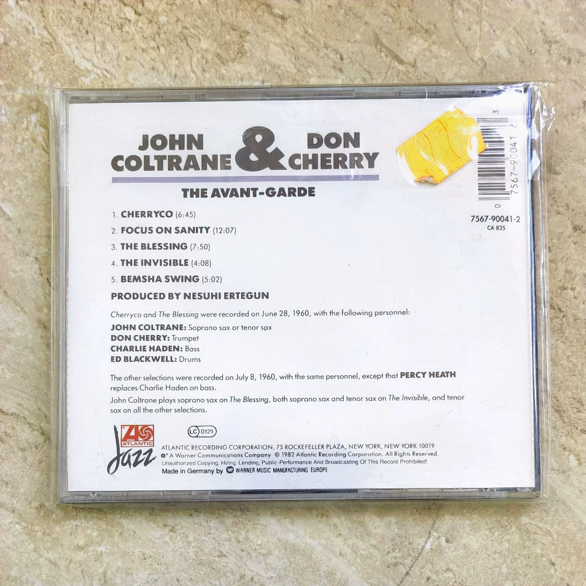 John Coltrane & Don Cherry – The Avant-Garde – German CD