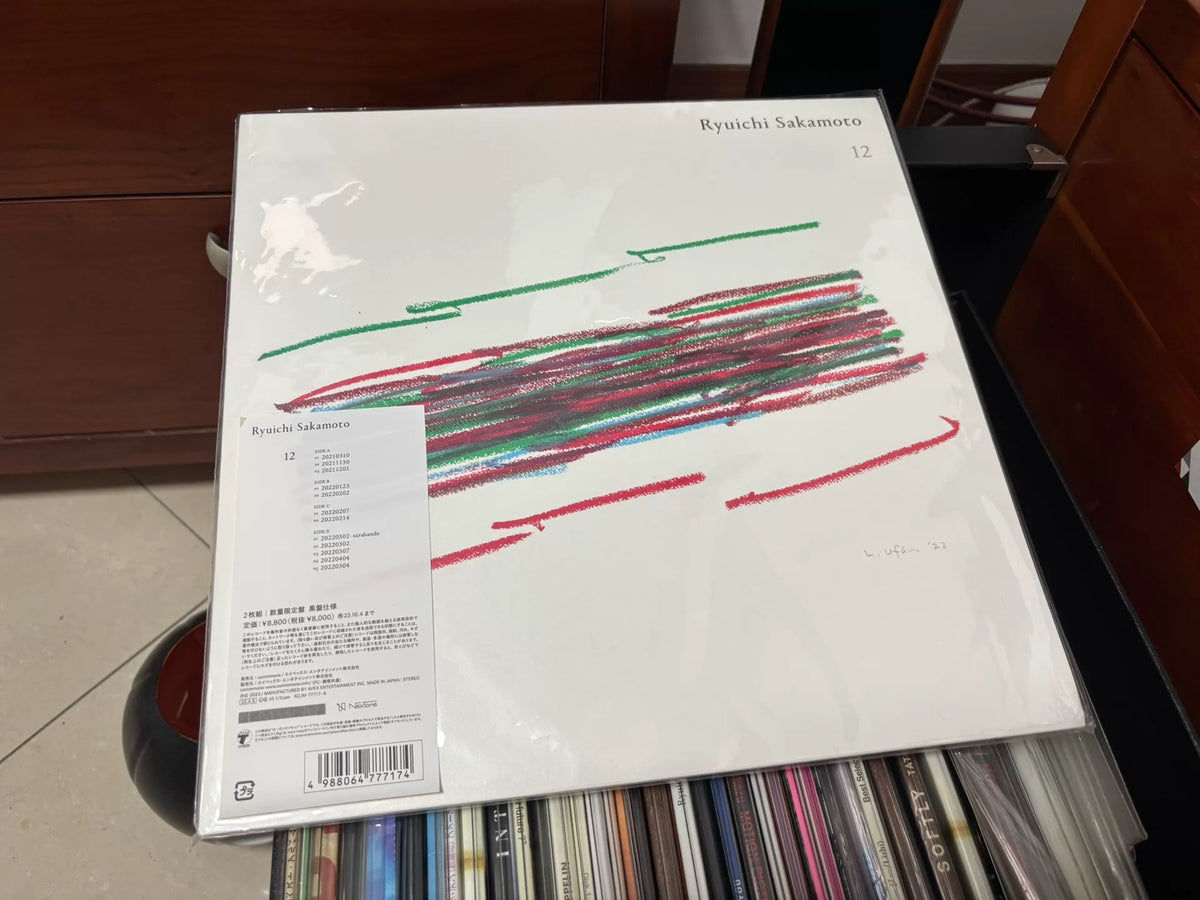 Ryuichi Sakamoto – 12 – Japanese Black Vinyl Edition – actual item photograph 1