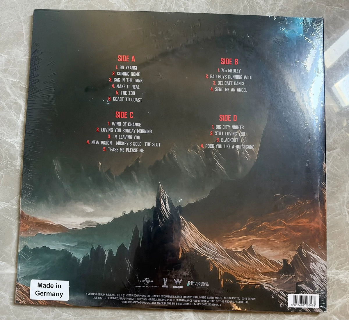 Scorpions – Coming Home Live – Grey 2LP, Sealed