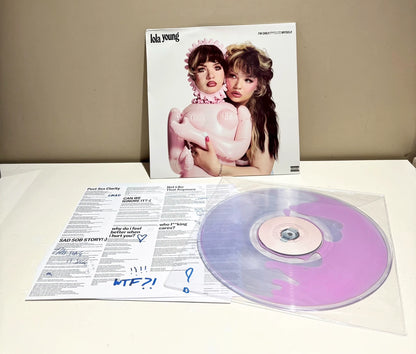 Lola Young – I'm Only Myself / Bad World Pink Liquid Vinyl LP — front view