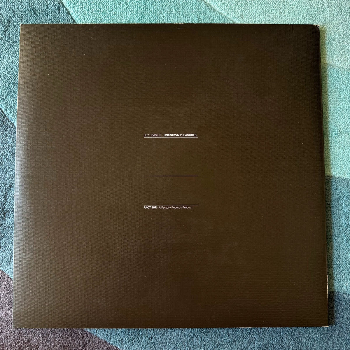 Joy Division – Unknown Pleasures – 2015 European Vinyl LP