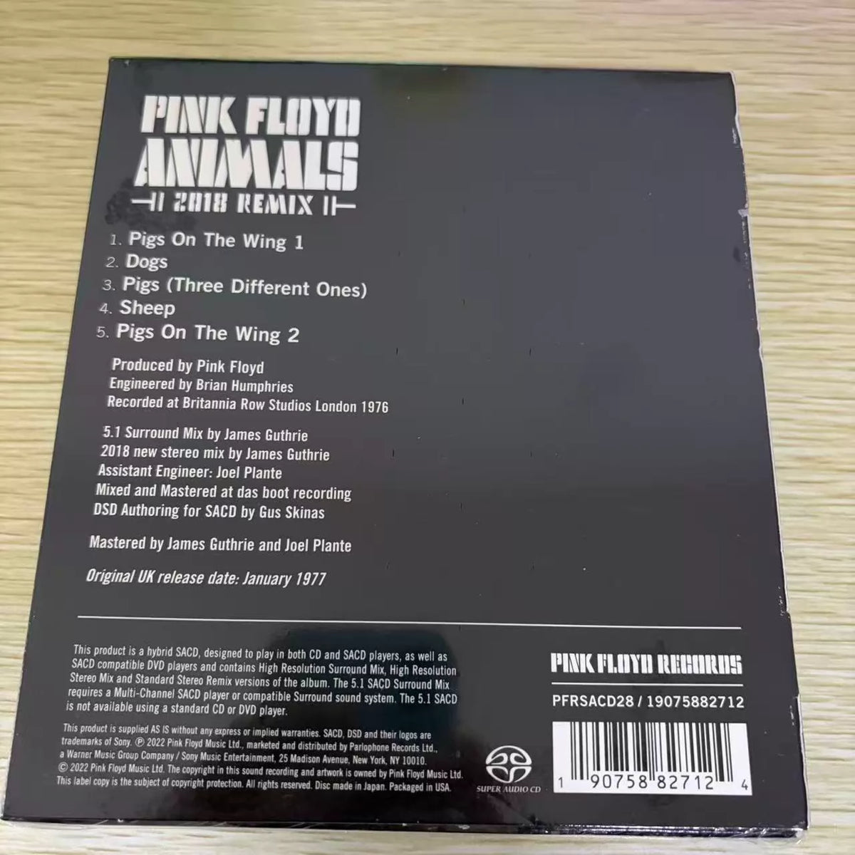 Pink Floyd – Animals: 2018 Remix – SACD, Sealed – detail 2