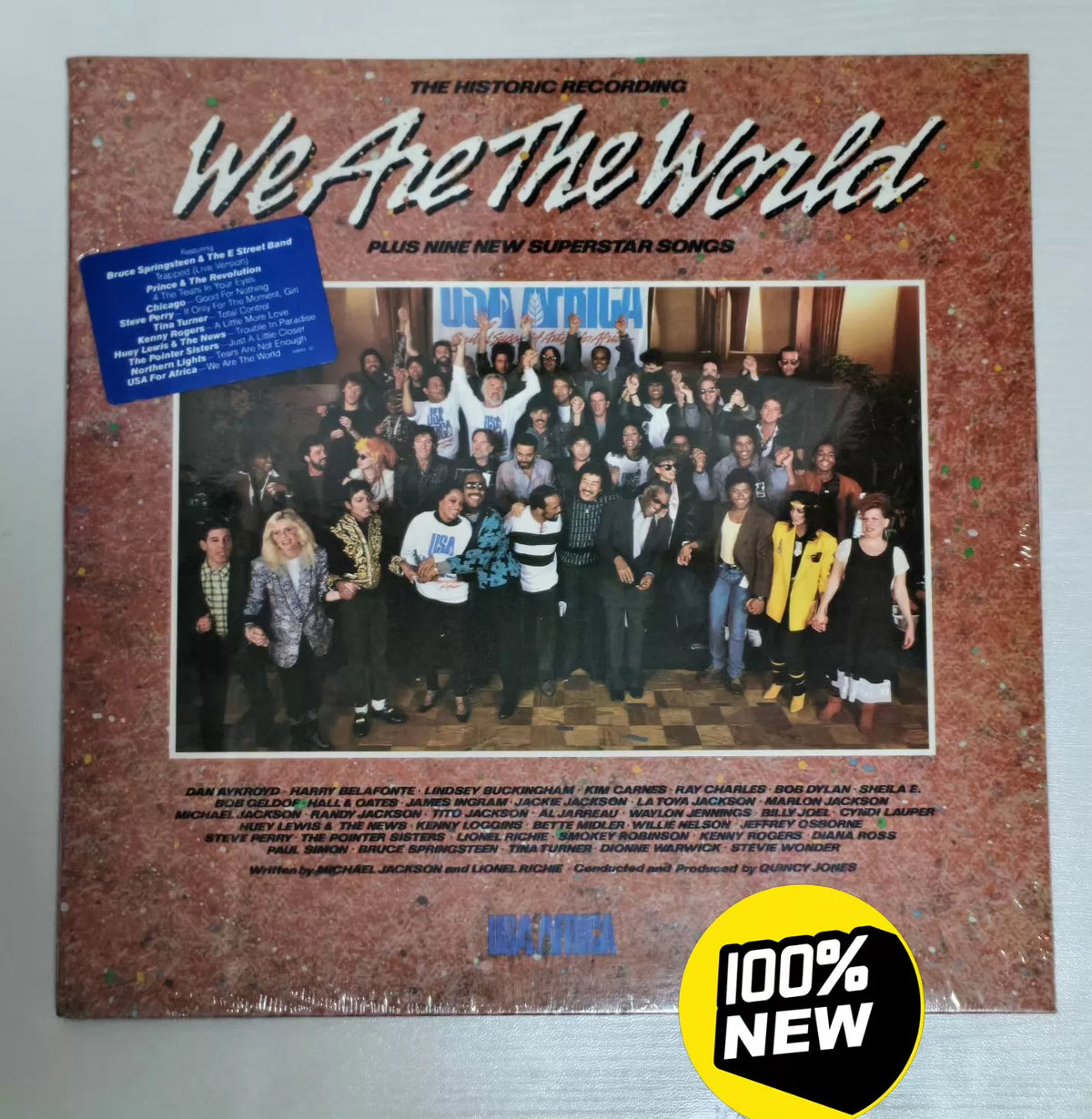 USA for Africa – We Are the World 1985 US First-Press Vinyl LP — front view