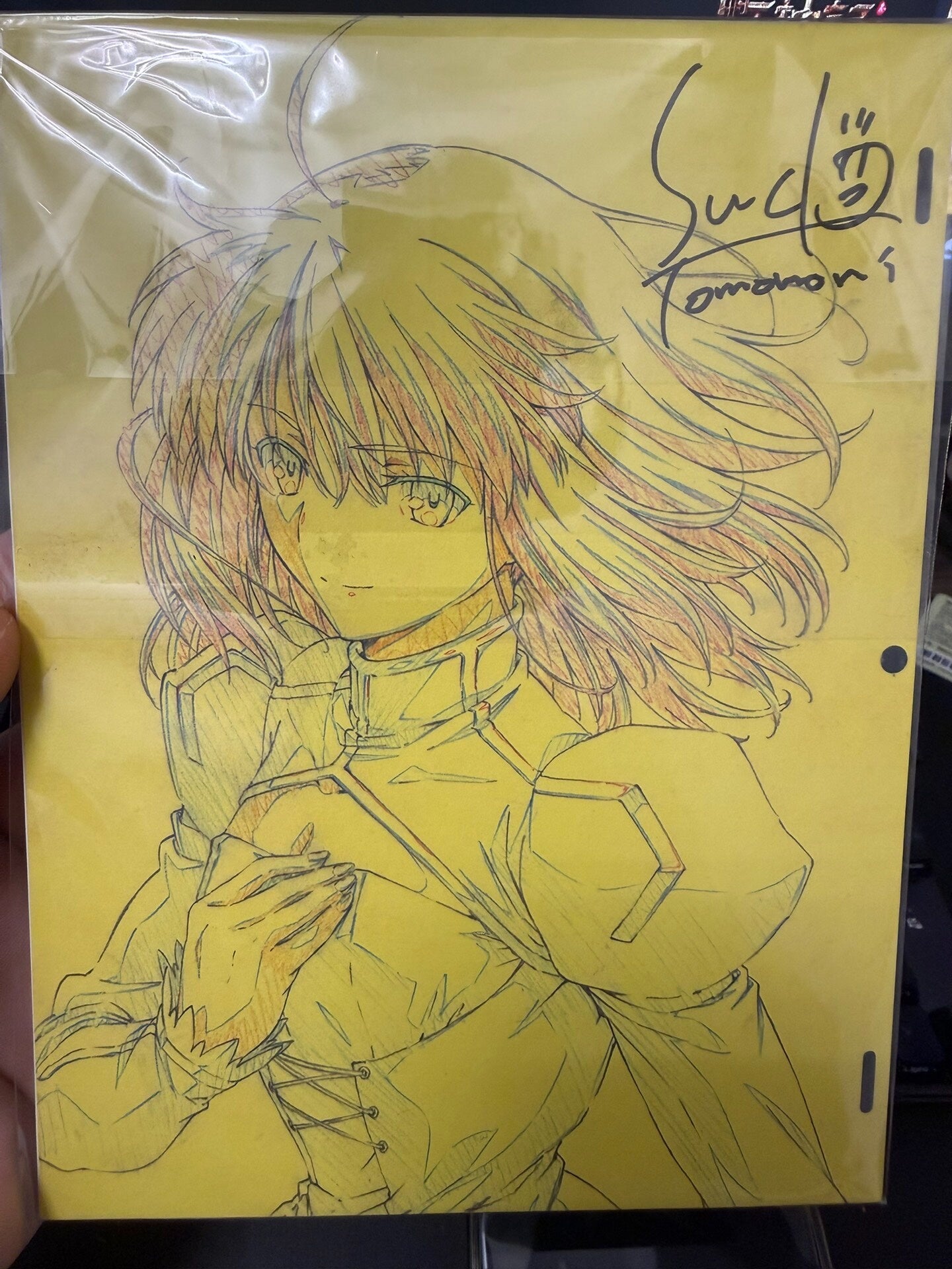 Fate/stay night: Unlimited Blade Works – Saber Signed Ufotable BD Bonus Postcard